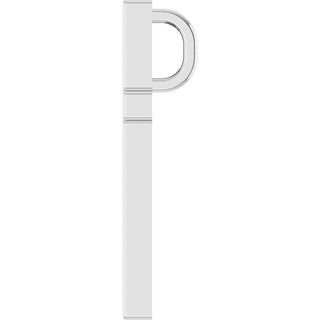 Platinum 15x9.5 mm Cross Pendant