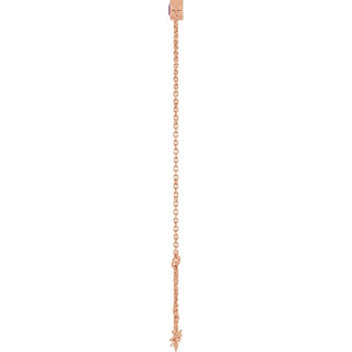 14K Rose Natural Pink Tourmaline 6 1/2-7 1/2" Bracelet