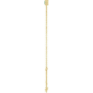 14K Yellow Natural Emerald 6 1/2-7 1/2" Bracelet