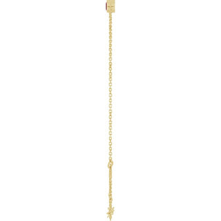 14K Yellow Natural Ruby 6 1/2-7 1/2" Bracelet