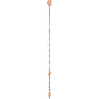 14K Rose Natural Citrine 6 1/2-7 1/2" Bracelet