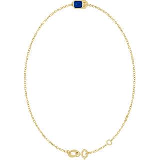 14K Yellow Natural Blue Sapphire 6 1/2-7 1/2" Bracelet