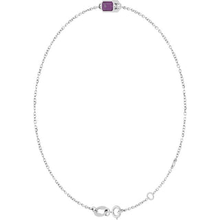 14K White Lab-Grown Alexandrite 6 1/2-7 1/2" Bracelet