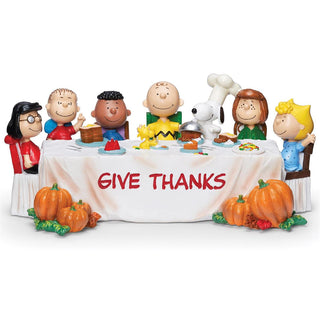 4.75-Inch Peanuts Give Thanks Table Figure