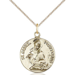 14kt Gold Filled Saint Gabriel of the Blessed Virgin Medal Religious Jewelry