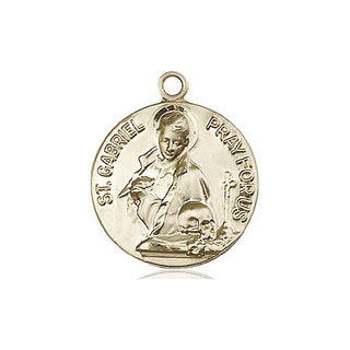 14kt Gold Saint Gabriel of the Blessed Virgin Medal