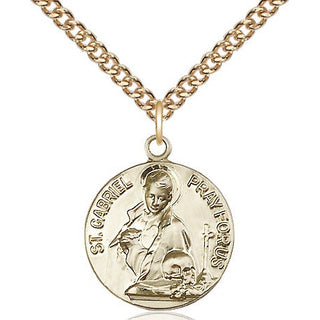 14kt Gold Saint Gabriel of the Blessed Virgin Medal