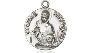 Sterling Silver Saint Gabriel of the Blessed Virgin Medal Religious Jewelry