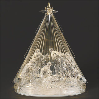 11.25-Inch Led Musical Nativity Under Star (Tree)