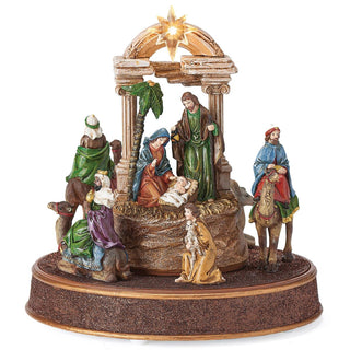 9.25-Inch Led Musical Nativity Rotation