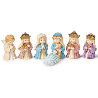 4-Inch 7-Piece Set Child Knit Pageant With Display Box