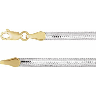 3.2 mm Reversible Diamond-Cut Snake Chain