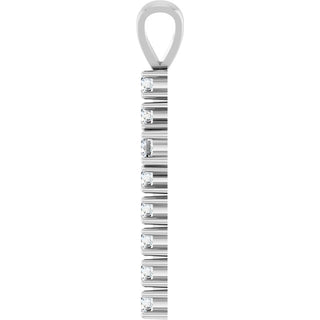 Platinum 3/4 CTW Natural Diamond Cross Pendant