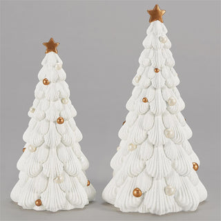 11.5-Inch 2-Piece Set Frosting Trees Piped With Pearls
