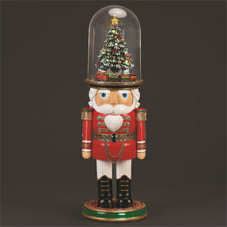 25-Inch Lighted Musical Train Rotating In Nutcracker Hat