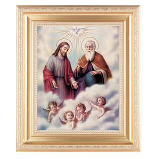 The Trinity In Satin Gold Frame 10.25X12.25" 8X10 Print
