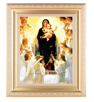 Bouguereau:Qn Of Angels Satin Gold Frame 10.25X12.25" 8X10Prt