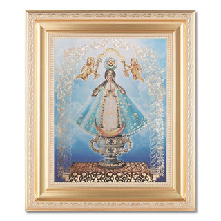 Gold Our Lady Of San Juan In 10.23X12.24 Antique Gold Frm