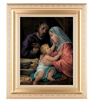 Holy Family In Satin Gold Frame 10.25X12.25" 8X10 Print