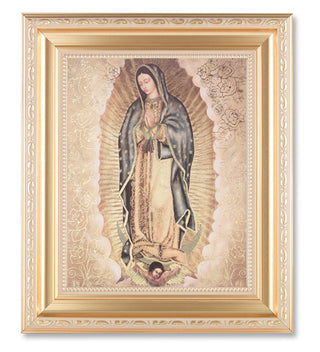 Gold Our Lady Of Guadalupe In 10.23X12.24 Antique Gold Frame