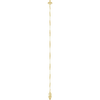 14K Yellow Engravable Bar & Mirror Chain 7 1/2" Bracelet