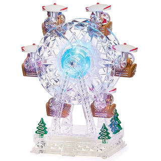 11-Inch Lighted Musical Ferris Wheel Gingerbread