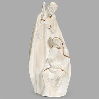 11-Inch Holy Family Iridescent & Gold Figure Figure