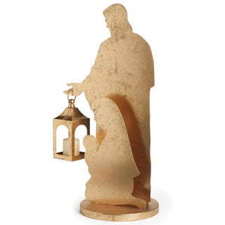 23.5-Inch Holy Family Silhouette Gold
