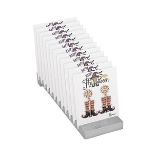 18-Piece Set Witch's Boot Earrings With Display