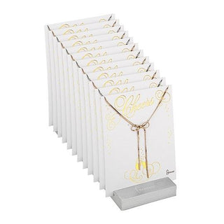 18-Piece Set Bow Necklaces With Display