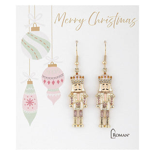 24-Piece Set Nutcracker Earrings With Display - 1.5-Inch