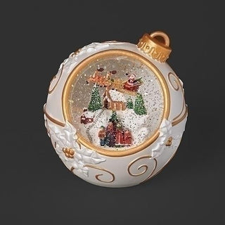 7-Inch Lighted Musical Swirl Ornament Shape With Carolers