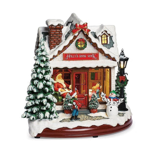 8.5-Inch Led, Musical Book Shop Rotate. Hollys Book Nook