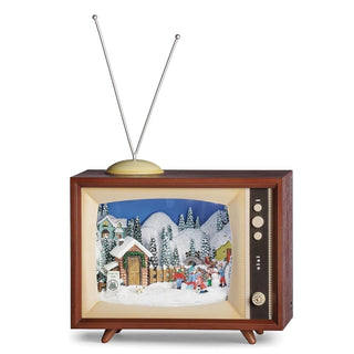 8-Inch Led, Musical Tree Lot -Tv Rotate