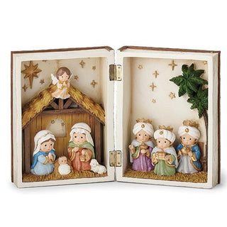 8.75-Inch Kids Natvity Book Figure