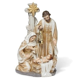 11-Inch Holy Family Gold & Beige Figure