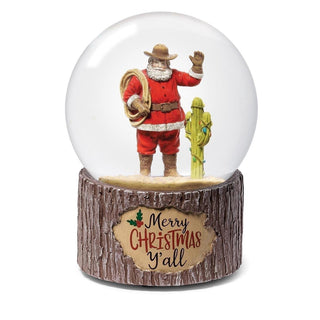 6.5-Inch Musical Cowboy Santa Dome 120Mm