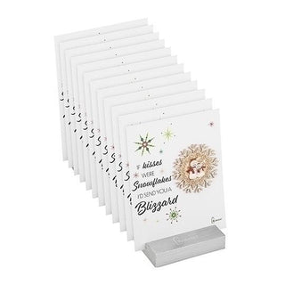 18-Piece Set Snowflake Kisses Pins With Display