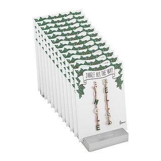 24-Piece Set Jingle Bell Earrings With Display