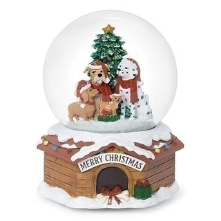 5.5-Inch Music Dogs By Tree Dome 100Mm Glitter Dome Dog House