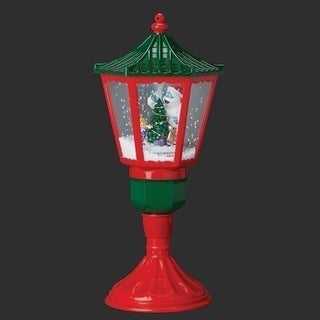 20-Inch Lighted Musical Lamppost Rudolph And Friends With Tree