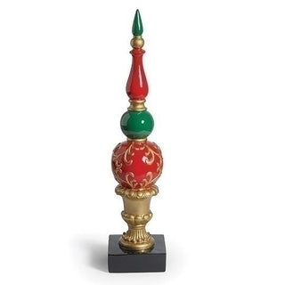 35-Inch Finial Red, Green, Gold