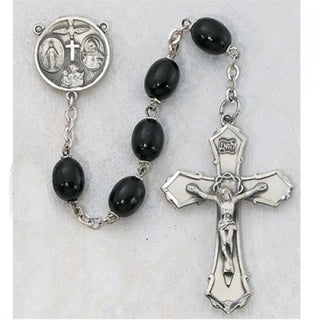 6X8MM Black Wood Rosary