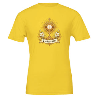 'I Adore You' Gold Monstrance T-Shirt - view 4