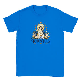 Totus Tuus Blue and Gold Marian T-Shirt - view 10