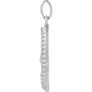 14K White .04 CTW Natural Diamond Holy Spirit Dove Pendant