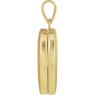 14K Yellow 1/10 CTW Lab-Grown Diamond Locket Pendant