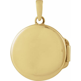 14K Yellow 1/10 CTW Lab-Grown Diamond Locket Pendant