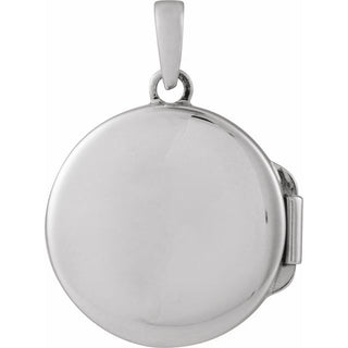 Sterling Silver 1/10 CTW Lab-Grown Diamond Locket Pendant