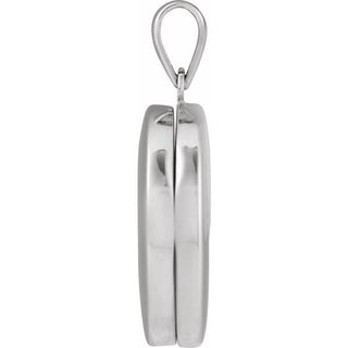 14K White 1/10 CTW Lab-Grown Diamond Locket Pendant